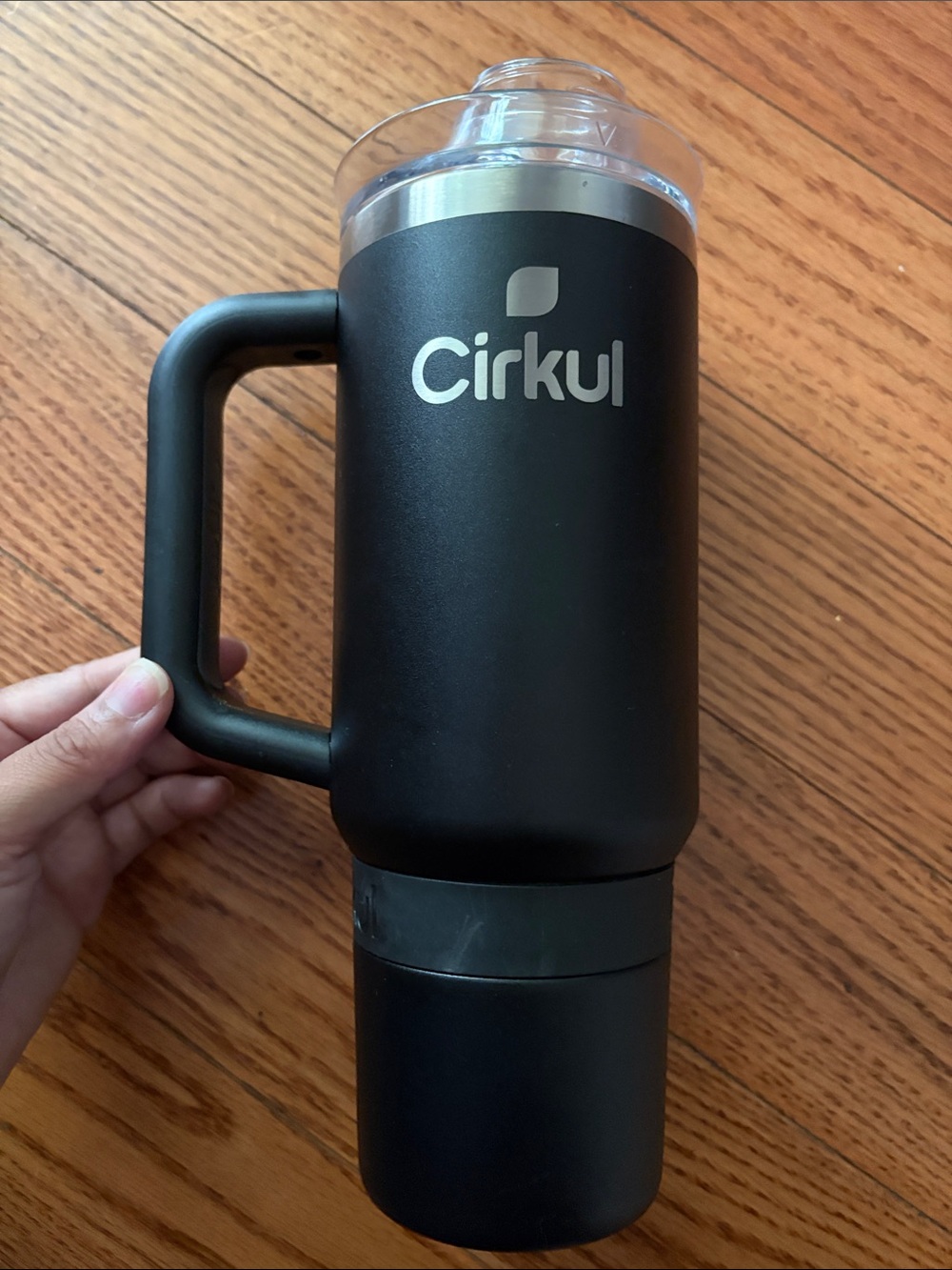 Cirkul Black Insulated Travel Mug with Handle